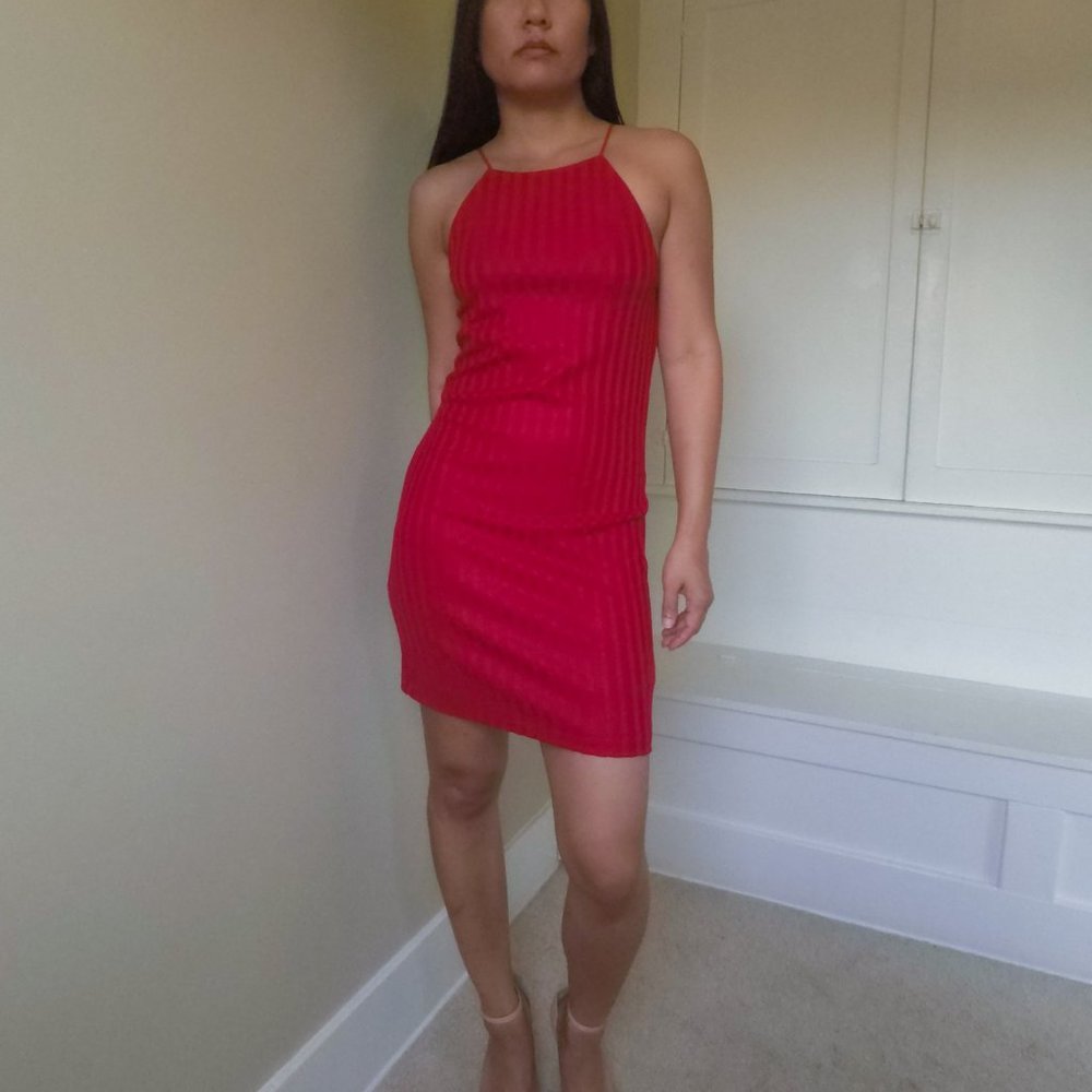 NBD Racer Ribbed Mini Dress - Picture 2 of 6